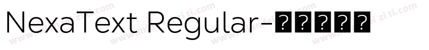 NexaText Regular字体转换